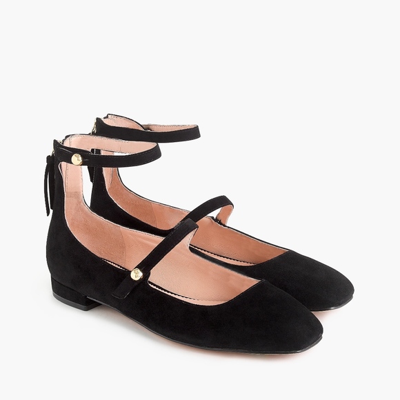 J. Crew Shoes - NEW J. Crew Poppy Two Strap in Suede